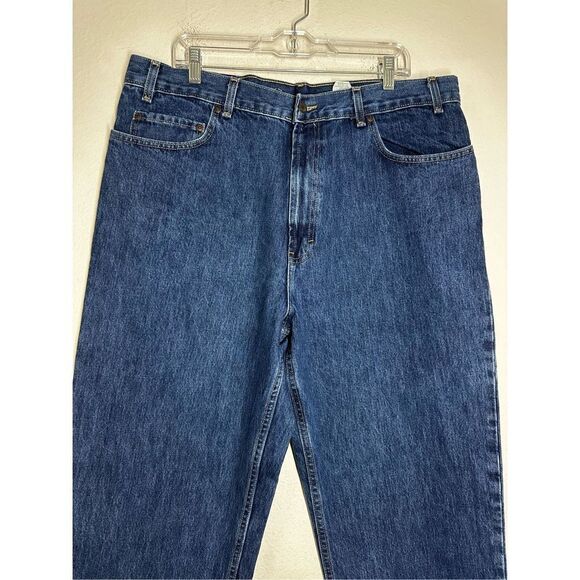 NWT Kirkland Signature Men's Relaxed Straight Leg Blue Denim Jeans Size 40 X 30 - Picture 2 of 10